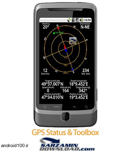 نرم افزار GPS برای گوشی های آندروید GPS Status 2 Android